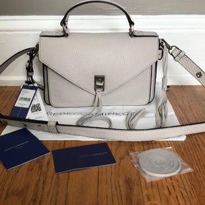 NWT Rebecca Minkoff Small Darren Messenger, Putty